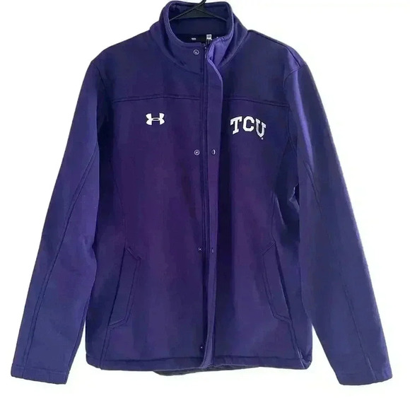 Under Armour Women’s M TCU HORNED FROGS Purple Soft Jacket - Picture 1 of 8